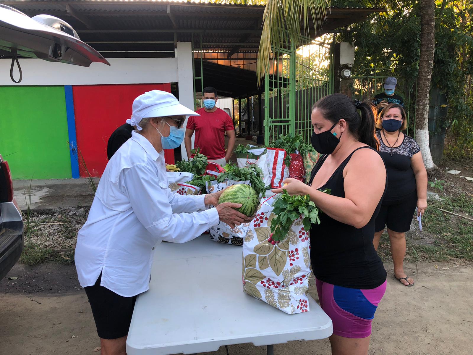 Trish donating food to families in need (1) Trish donating food to families in need (1)